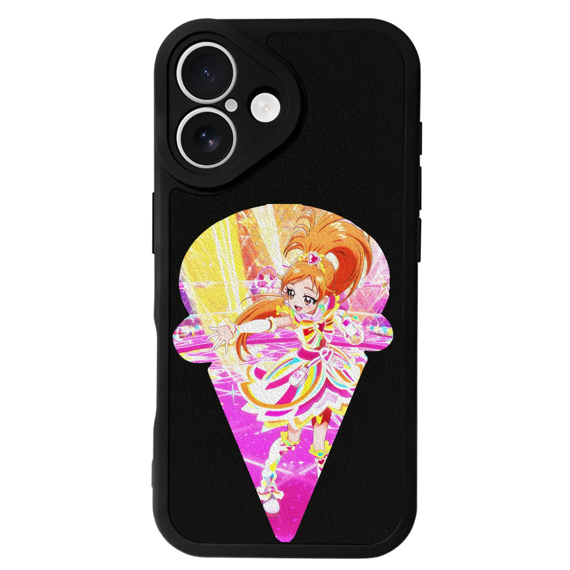 プリキュア グッズ,美墨なぎさ - IPhone 16シリーズ対応 ・ シリコンスマホケース ・ レザー調 ・ 高精度フィット ・ 耐衝撃 ・ ワイヤレス充電対応 ・ 精密カット